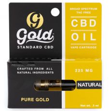 Gold Standard - CBD Vape Cartridge - 225mg strength - Natural